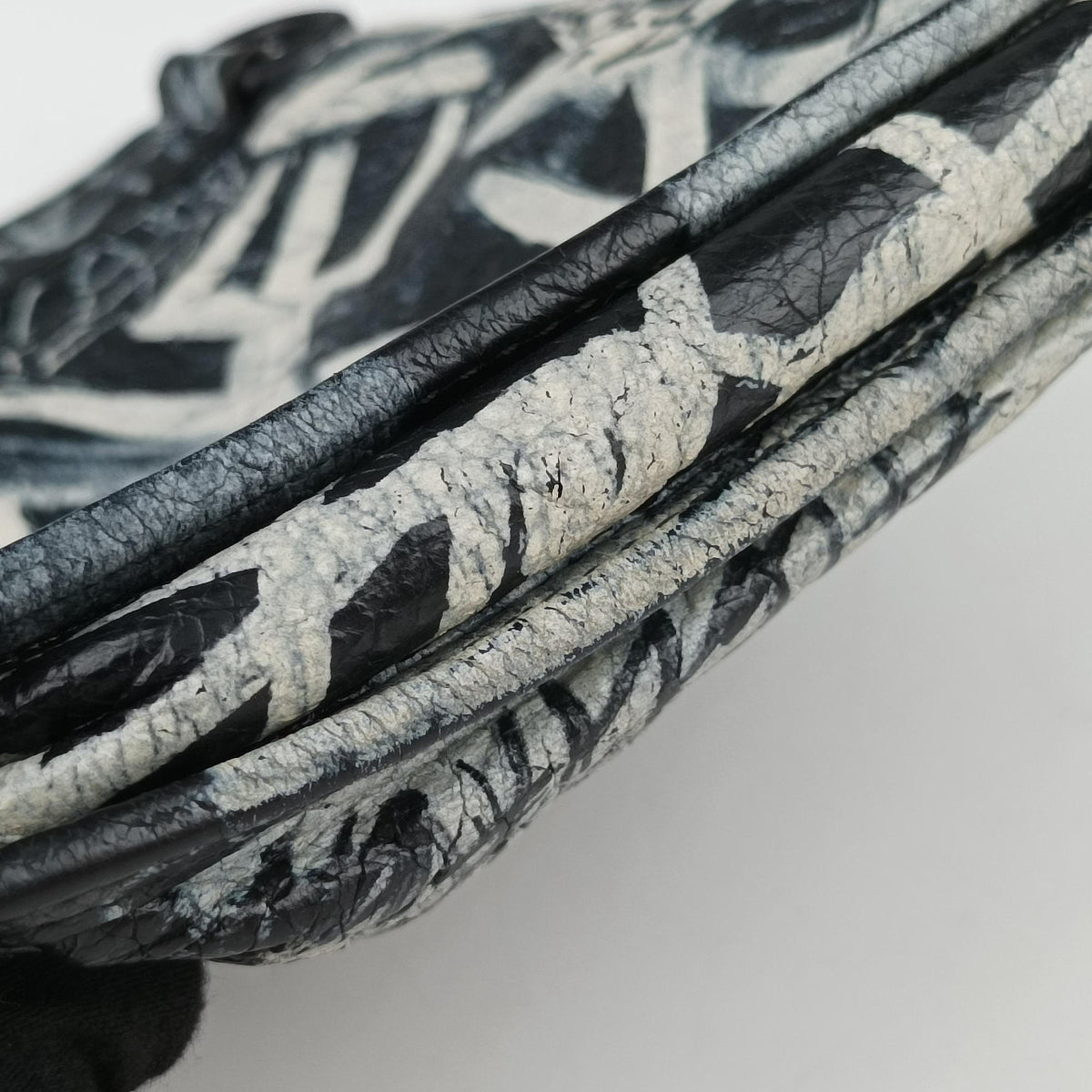 Explore Black×White Lambskin 655982.1090.O.527277エクスプローラー ブラック×ホワイト ラムスキン 655982.1090.O.527277
