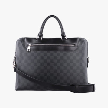 Porte-Documents Jour NM Noir Damier Graphite N48260 CA2166ポルトドキュマンジュール PDJ NM ノワール ダミエ グラフィット N48260 CA2166