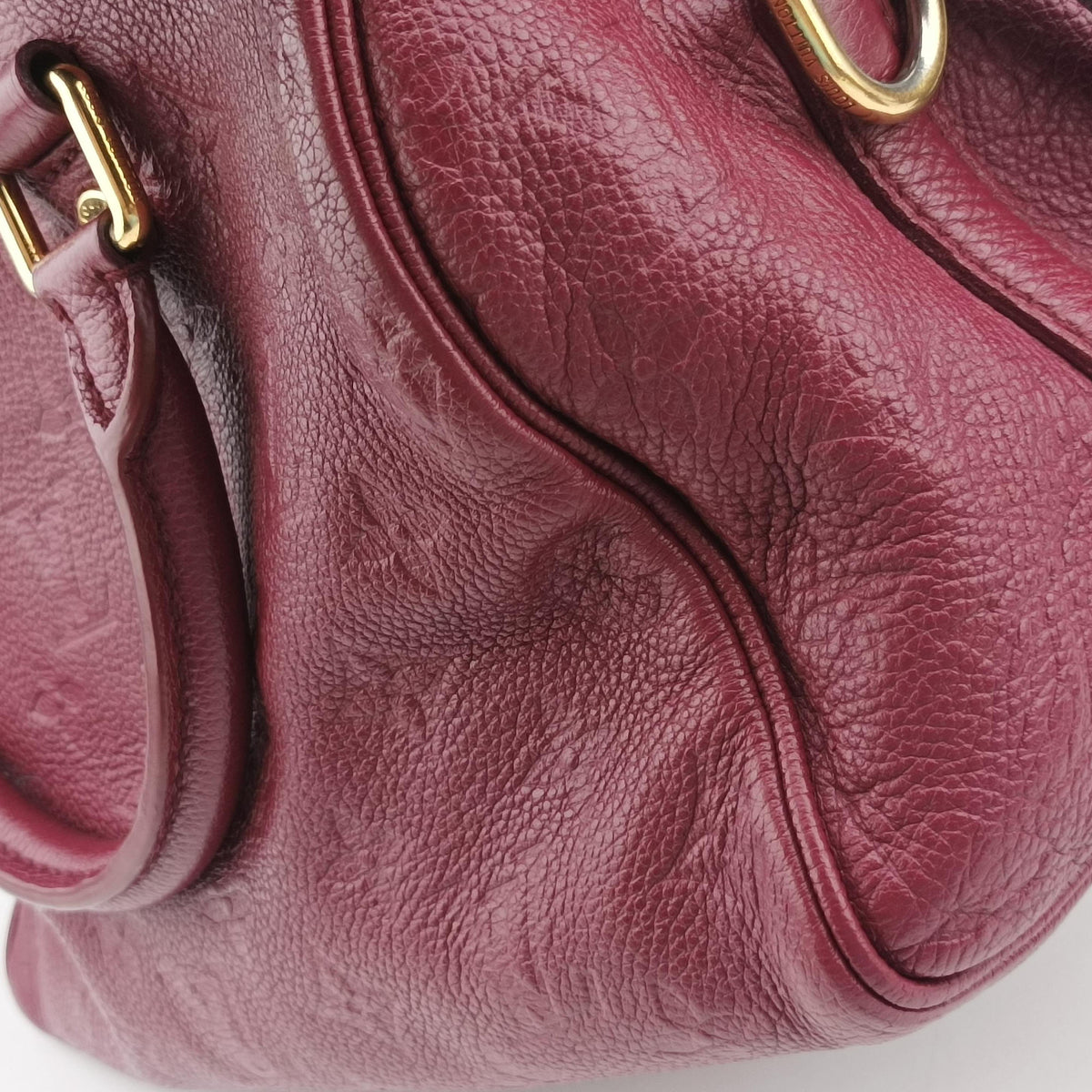 Pre-owned Louis Vuitton Speedy Bandouliere 25 Aurore Monogram Empreinte M40764 shoulderbag | stylenewstar