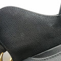 Pre-owned Christian Dior saddle Black leather  handbag | stylenewstar