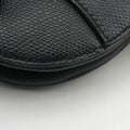 Pre-owned Christian Dior saddle Black leather  handbag | stylenewstar