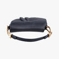 Pre-owned Christian Dior saddle Black leather  handbag | stylenewstar