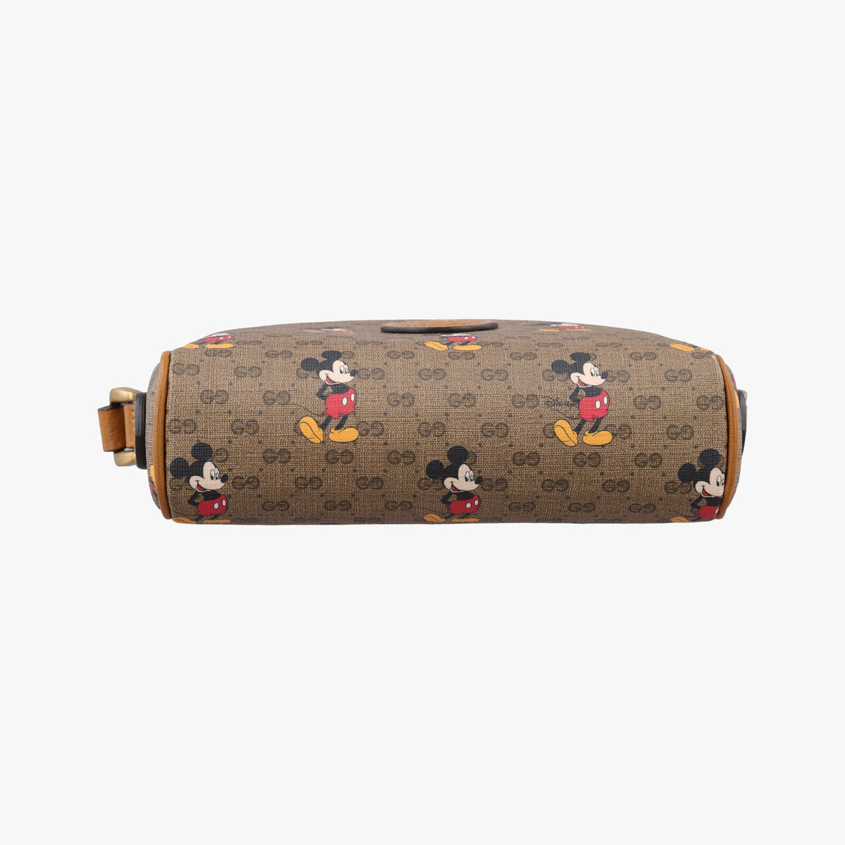 Mickey Mouse Disney collaboration Brown×Multicolour PVC coated canvas×Leather 602536 ミッキーマウス ディズニーコラボ ブラウン×マルチカラー PVCコーティングキャンバス×レザー 602536 
