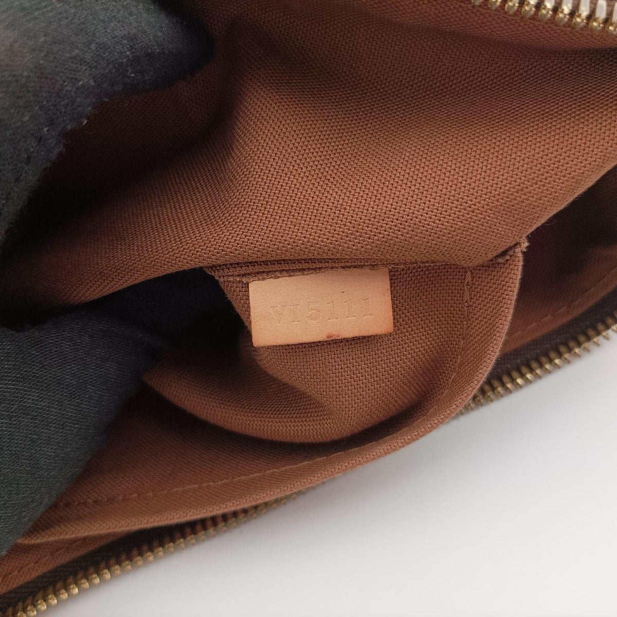 Secondhand Louis Vuitton PALERMO PM brown Monogram Canvas M40145 shoulderbag | stylenewstar