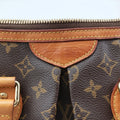 Secondhand Louis Vuitton PALERMO PM brown Monogram Canvas M40145 shoulderbag | stylenewstar
