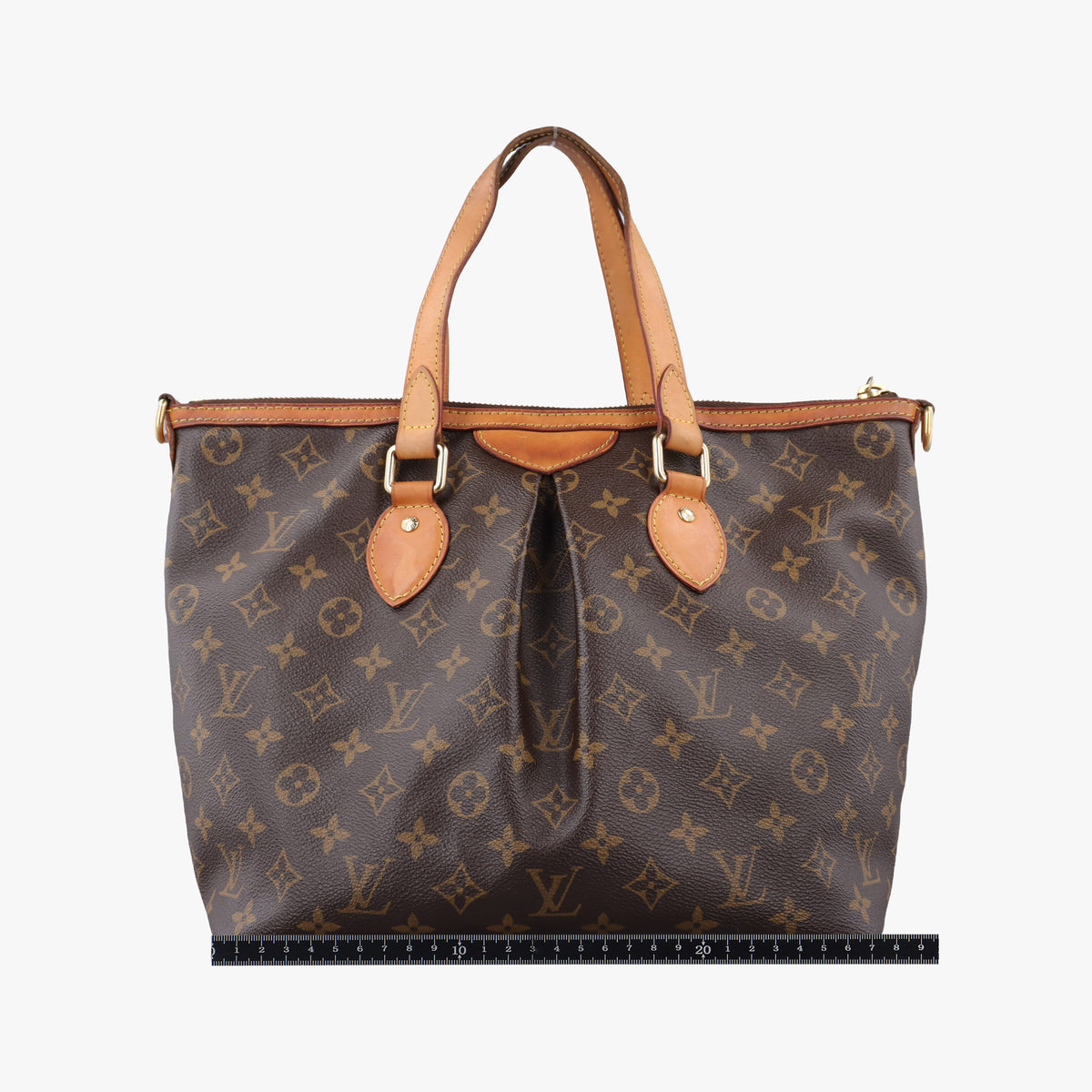 Secondhand Louis Vuitton PALERMO PM brown Monogram Canvas M40145 shoulderbag | stylenewstar