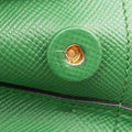 Vintage Prada Double Cuir Green SAFFIANO Leather B2756T handbag | stylenewstar