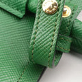Vintage Prada Double Cuir Green SAFFIANO Leather B2756T handbag | stylenewstar
