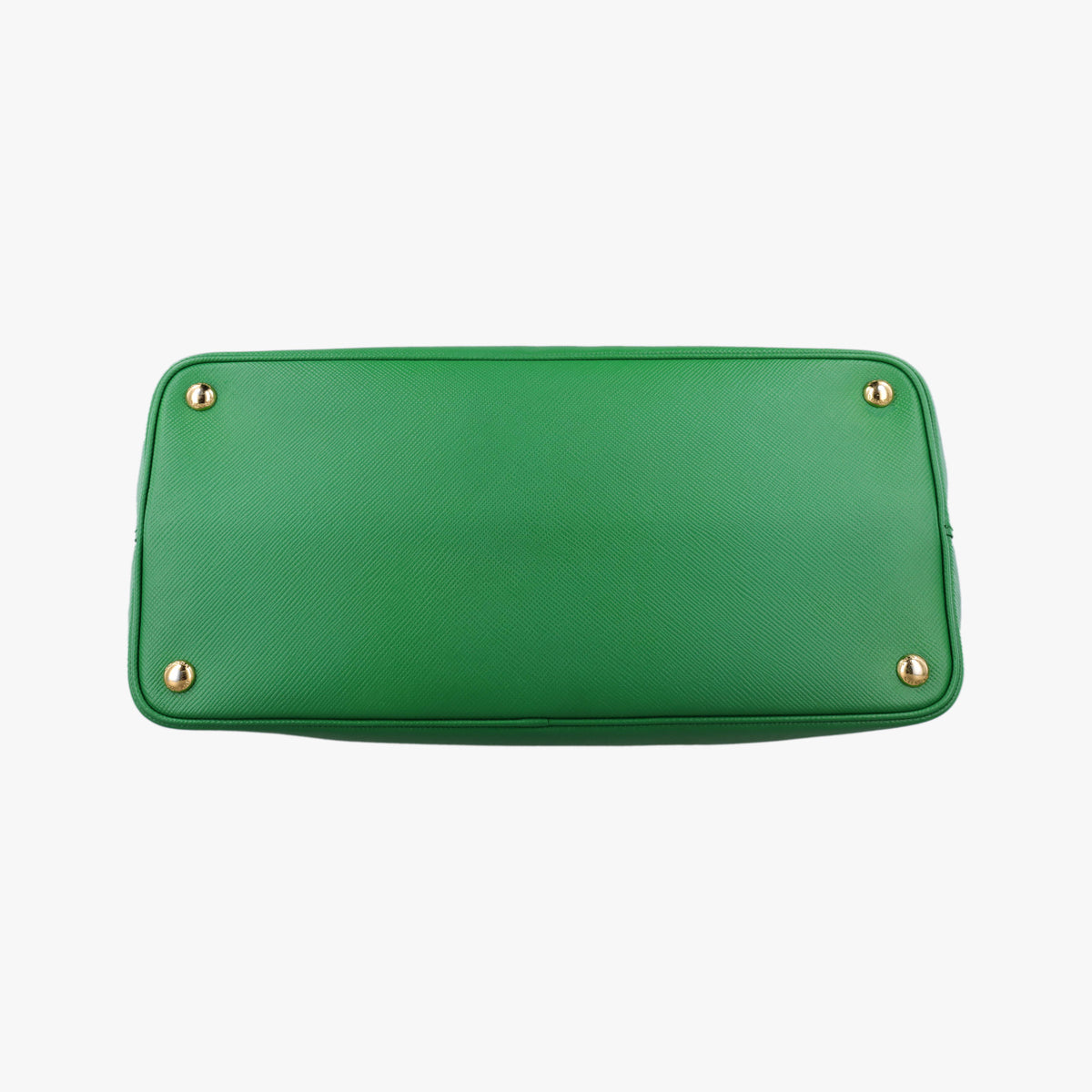 Vintage Prada Double Cuir Green SAFFIANO Leather B2756T handbag | stylenewstar