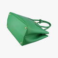 Vintage Prada Double Cuir Green SAFFIANO Leather B2756T handbag | stylenewstar