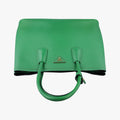 Vintage Prada Double Cuir Green SAFFIANO Leather B2756T handbag | stylenewstar
