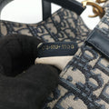Saddle Navy Jacquard × Leather 03-RU-1108サドル ネイビー ジャガード×レザー 03-RU-1108