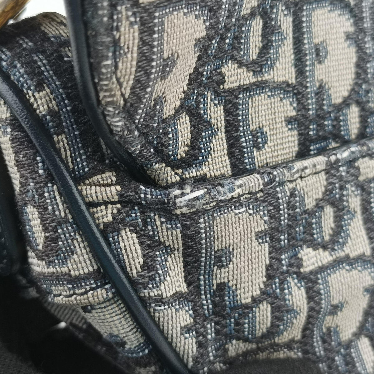 Saddle Navy Jacquard × Leather 03-RU-1108サドル ネイビー ジャガード×レザー 03-RU-1108