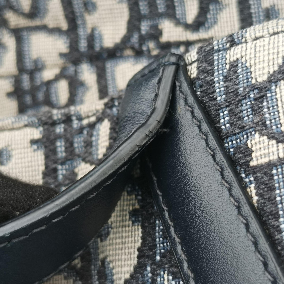 Saddle Navy Jacquard × Leather 03-RU-1108サドル ネイビー ジャガード×レザー 03-RU-1108