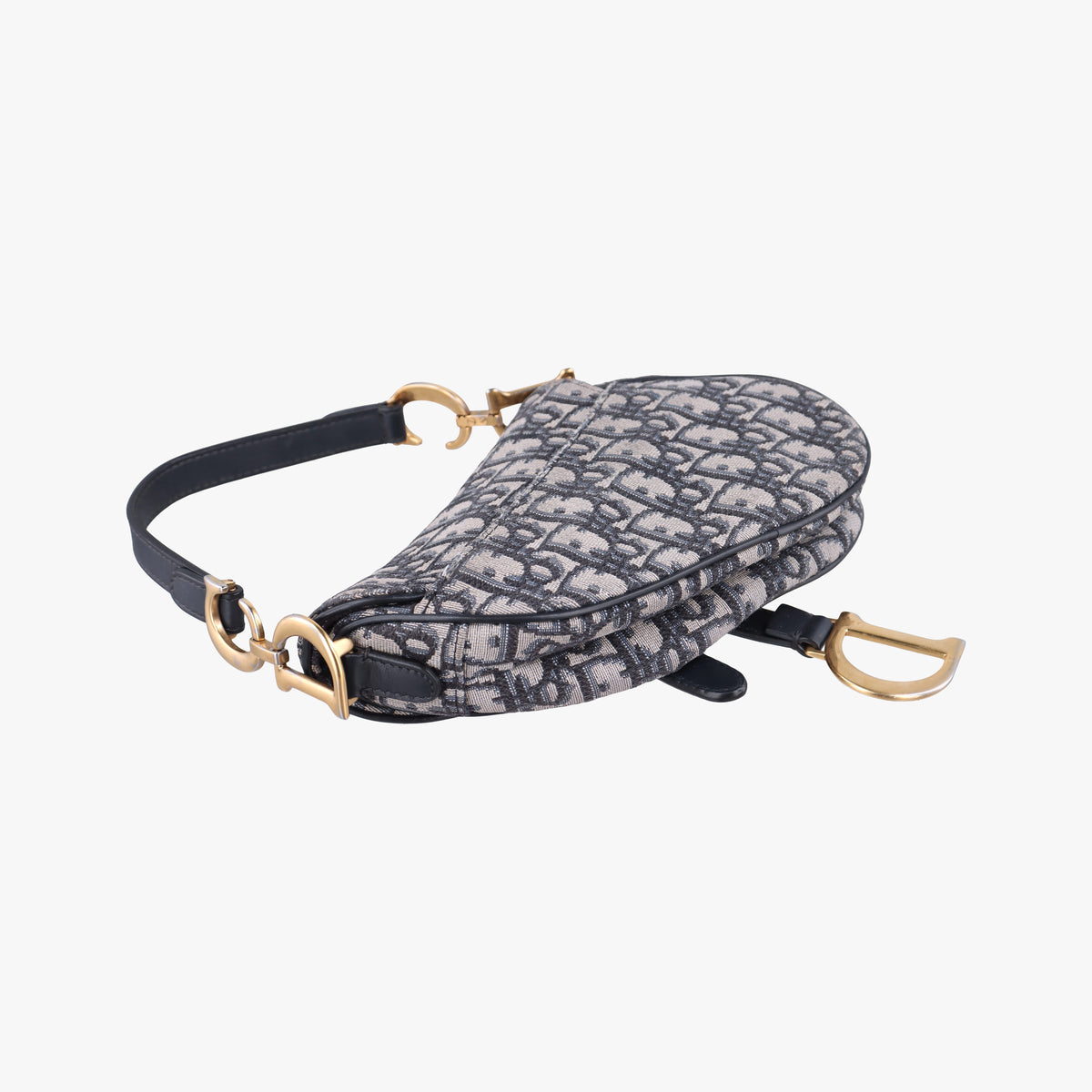 Saddle Navy Jacquard × Leather 03-RU-1108サドル ネイビー ジャガード×レザー 03-RU-1108