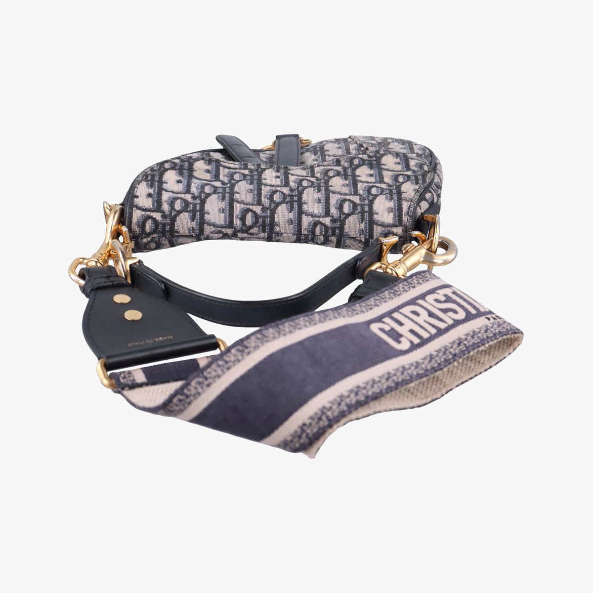 Saddle Navy Jacquard × Leather 03-RU-1108サドル ネイビー ジャガード×レザー 03-RU-1108