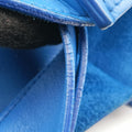Vintage Celine Luggage Square Phantom Blue Leather  handbag | stylenewstar