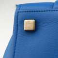 Vintage Celine Luggage Square Phantom Blue Leather  handbag | stylenewstar