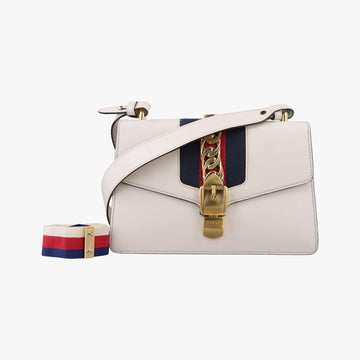Sylvie Ivory×navy×red Leather 421882 G021593167シルヴィ アイボリー×ネイビー×レッド レザー 421882 G021593167