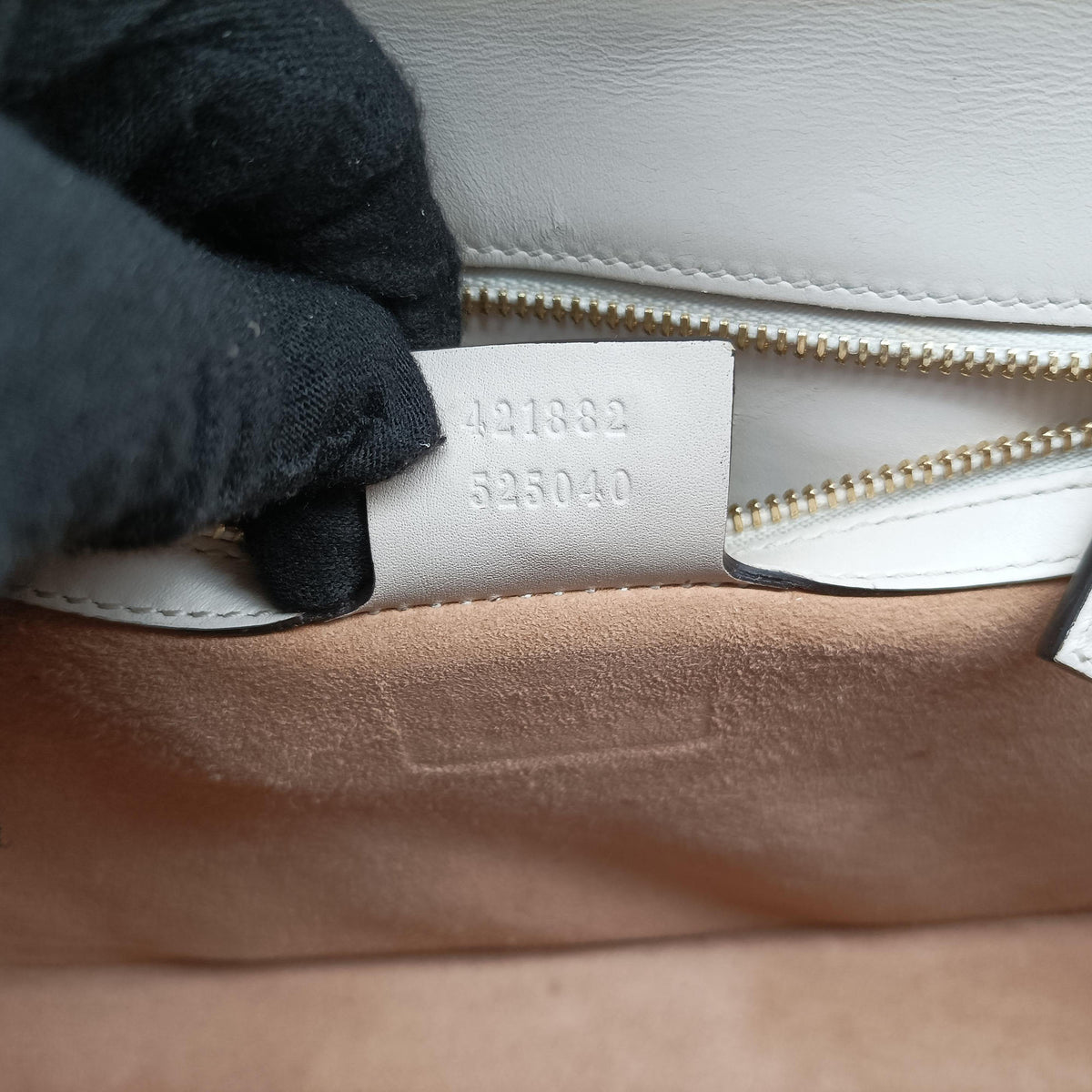Sylvie Ivory×navy×red Leather 421882 G021593167シルヴィ アイボリー×ネイビー×レッド レザー 421882 G021593167