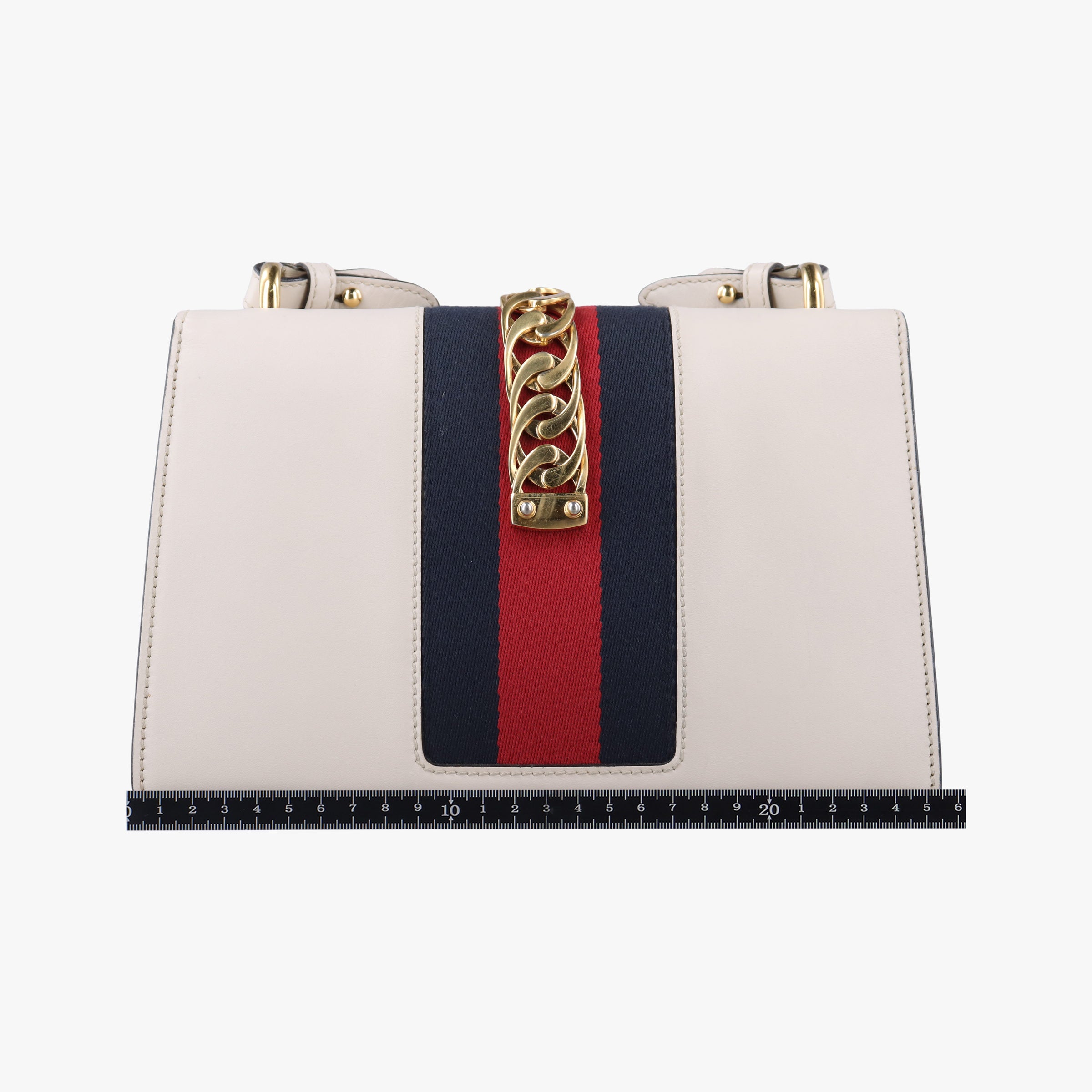 Sylvie Ivory×navy×red Leather 421882 G021593167シルヴィ アイボリー×ネイビー×レッド レザー 421882 G021593167