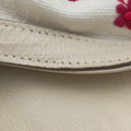 Vintage Gucci Bamboo White × Bordeaux Flora Canvas× Leather 171292 shoulderbag | stylenewstar