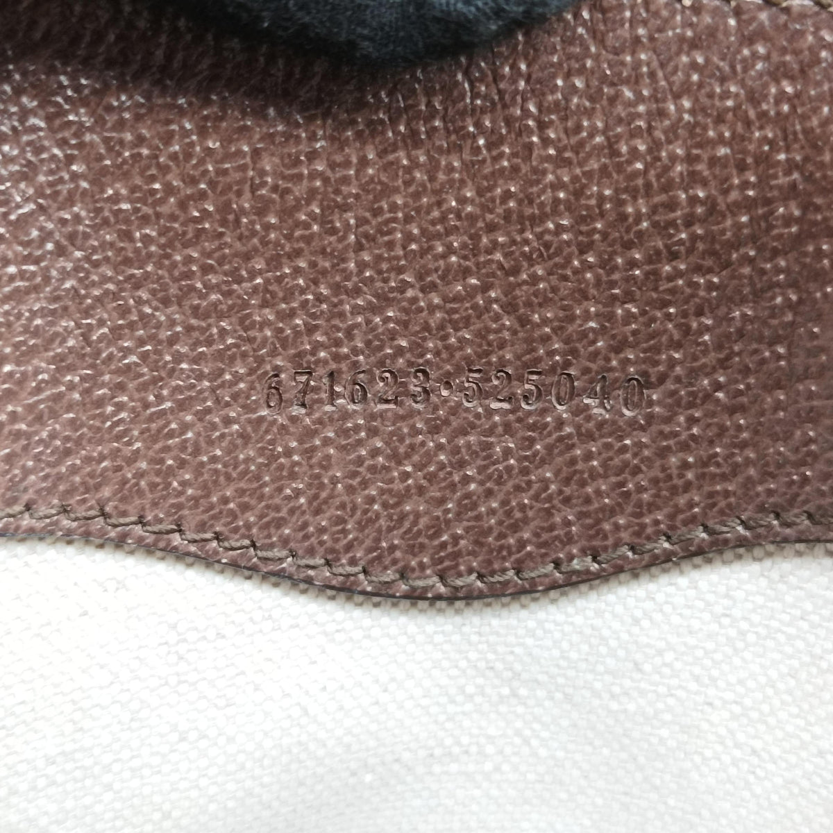 Interlocking G Tiger Mini Brown PVC coated canvas×Leather 671623 D036866805インターロッキングG ブラウン PVCコーティングキャンバス×レザー 671623 D036866805