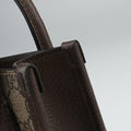 Interlocking G Tiger Mini Brown PVC coated canvas×Leather 671623 D036866805インターロッキングG ブラウン PVCコーティングキャンバス×レザー 671623 D036866805