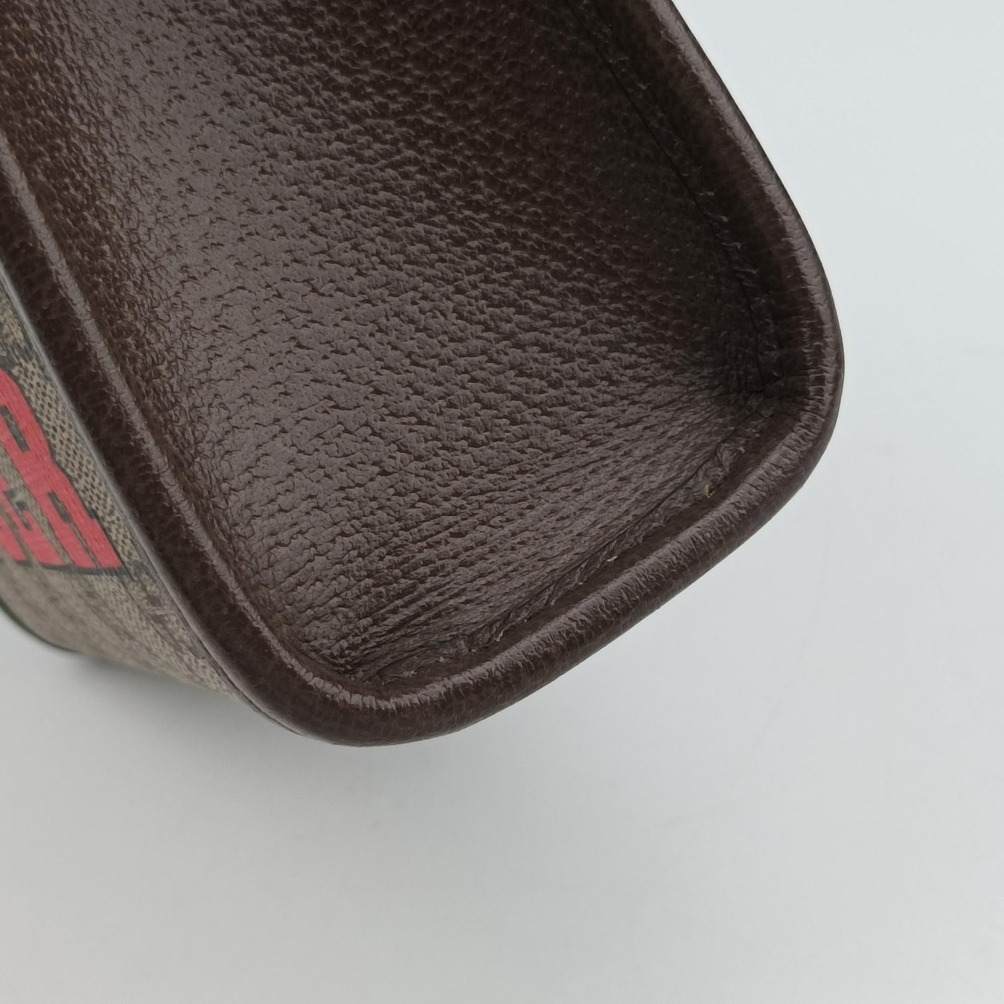 Interlocking G Tiger Mini Brown PVC coated canvas×Leather 671623 D036866805インターロッキングG ブラウン PVCコーティングキャンバス×レザー 671623 D036866805