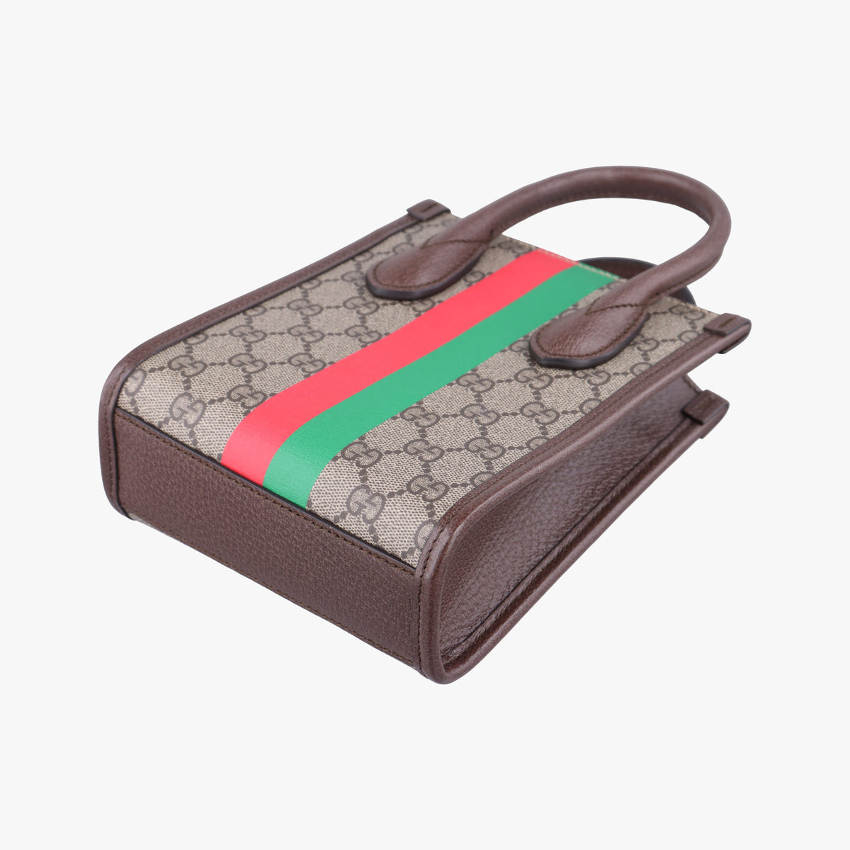 Interlocking G Tiger Mini Brown PVC coated canvas×Leather 671623 D036866805インターロッキングG ブラウン PVCコーティングキャンバス×レザー 671623 D036866805