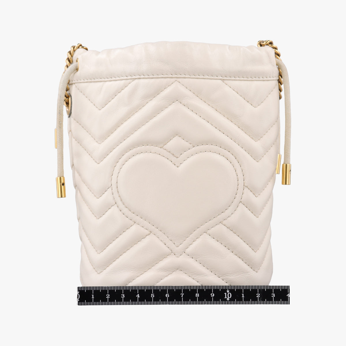 Pre-owned Gucci GG Marmont White Leather 575163 shoulderbag | stylenewstar