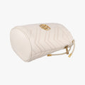 Pre-owned Gucci GG Marmont White Leather 575163 shoulderbag | stylenewstar