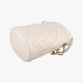 Pre-owned Gucci GG Marmont White Leather 575163 shoulderbag | stylenewstar
