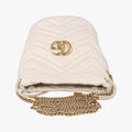 Pre-owned Gucci GG Marmont White Leather 575163 shoulderbag | stylenewstar