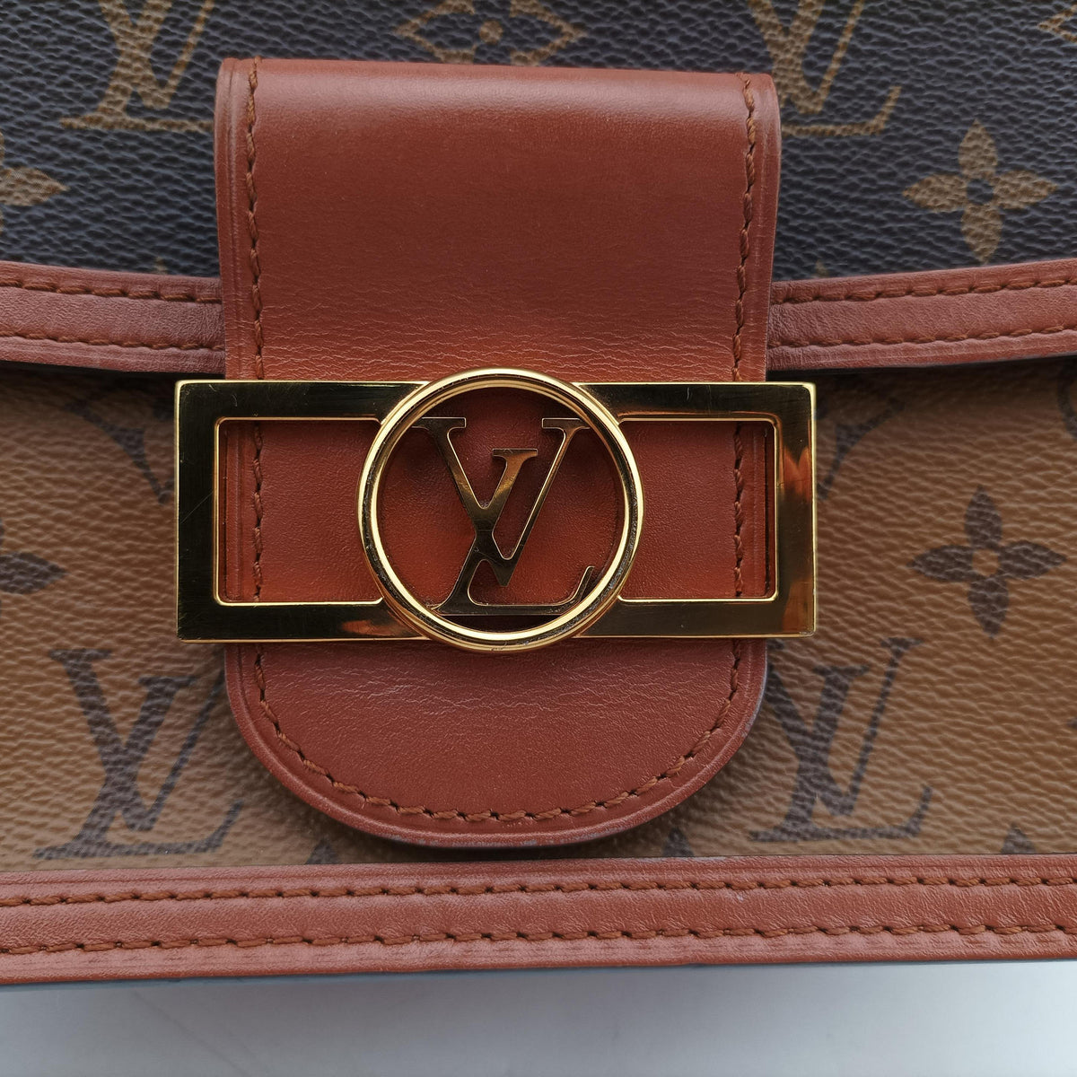Pre-owned Louis Vuitton DAUPHINE MINI brown Monogram Reverse M45959 shoulderbag | stylenewstar
