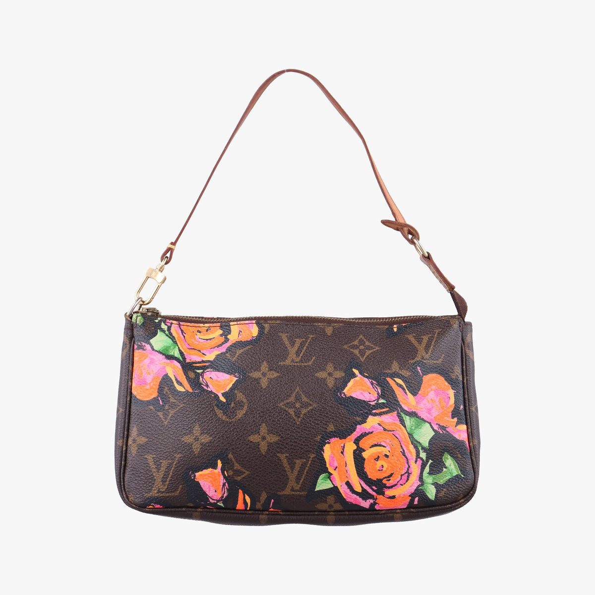 Pre-owned Louis Vuitton Pochette Accessoires brown×multi Monogram Canvas M48615 handbag | stylenewstar