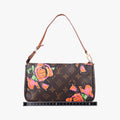 Pre-owned Louis Vuitton Pochette Accessoires brown×multi Monogram Canvas M48615 handbag | stylenewstar