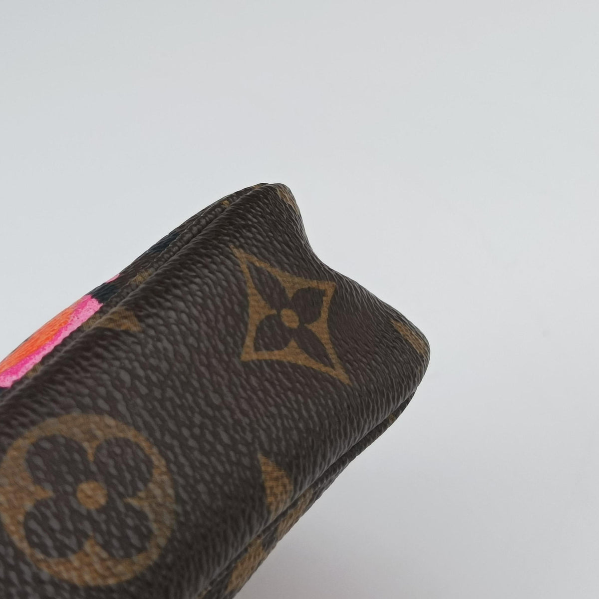 Pre-owned Louis Vuitton Pochette Accessoires brown×multi Monogram Canvas M48615 handbag | stylenewstar