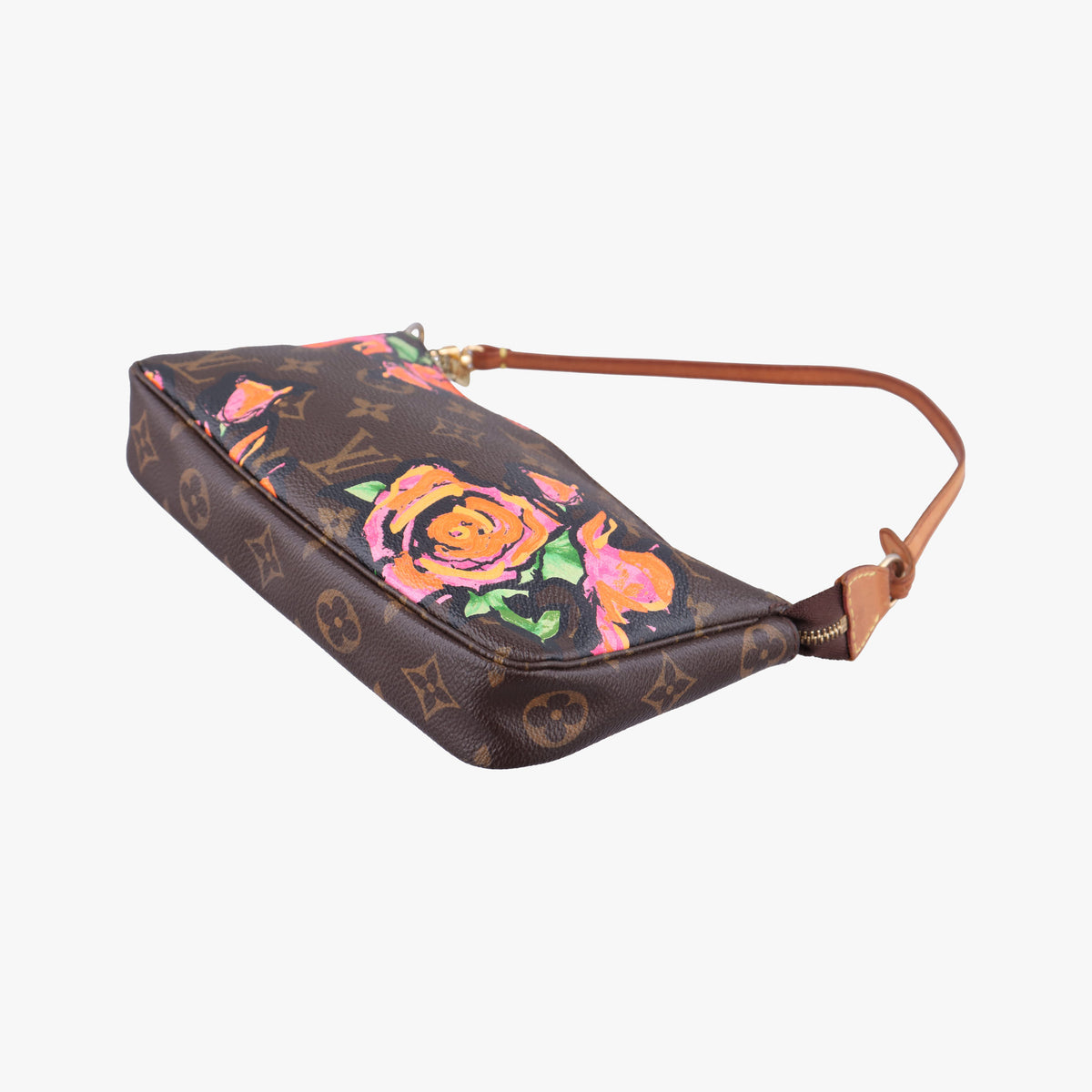 Pre-owned Louis Vuitton Pochette Accessoires brown×multi Monogram Canvas M48615 handbag | stylenewstar