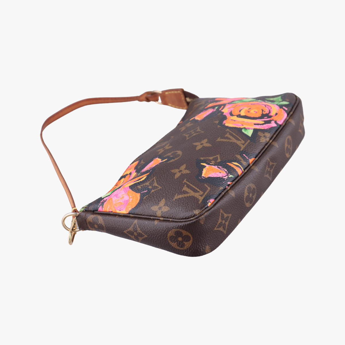 Pre-owned Louis Vuitton Pochette Accessoires brown×multi Monogram Canvas M48615 handbag | stylenewstar