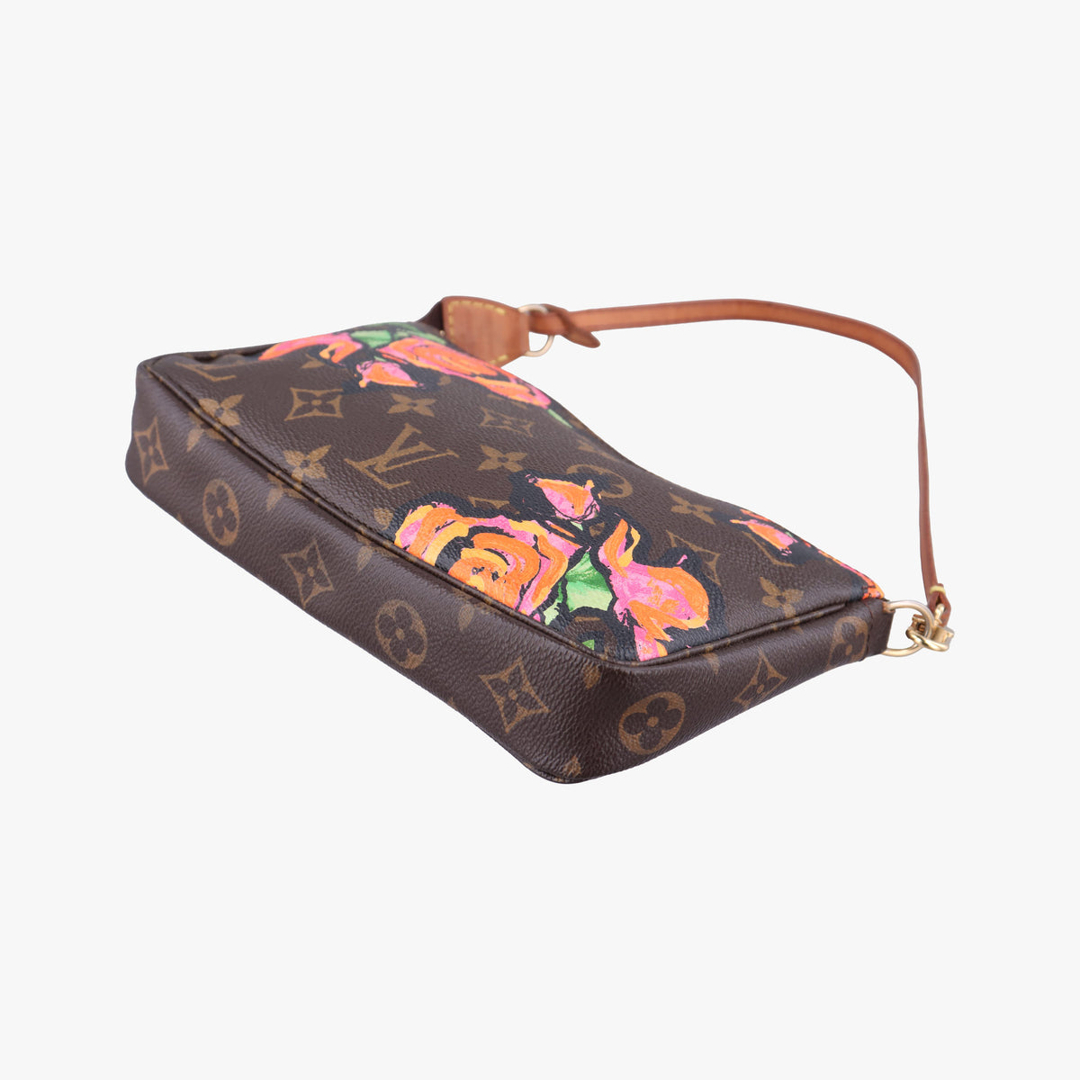 Pre-owned Louis Vuitton Pochette Accessoires brown×multi Monogram Canvas M48615 handbag | stylenewstar