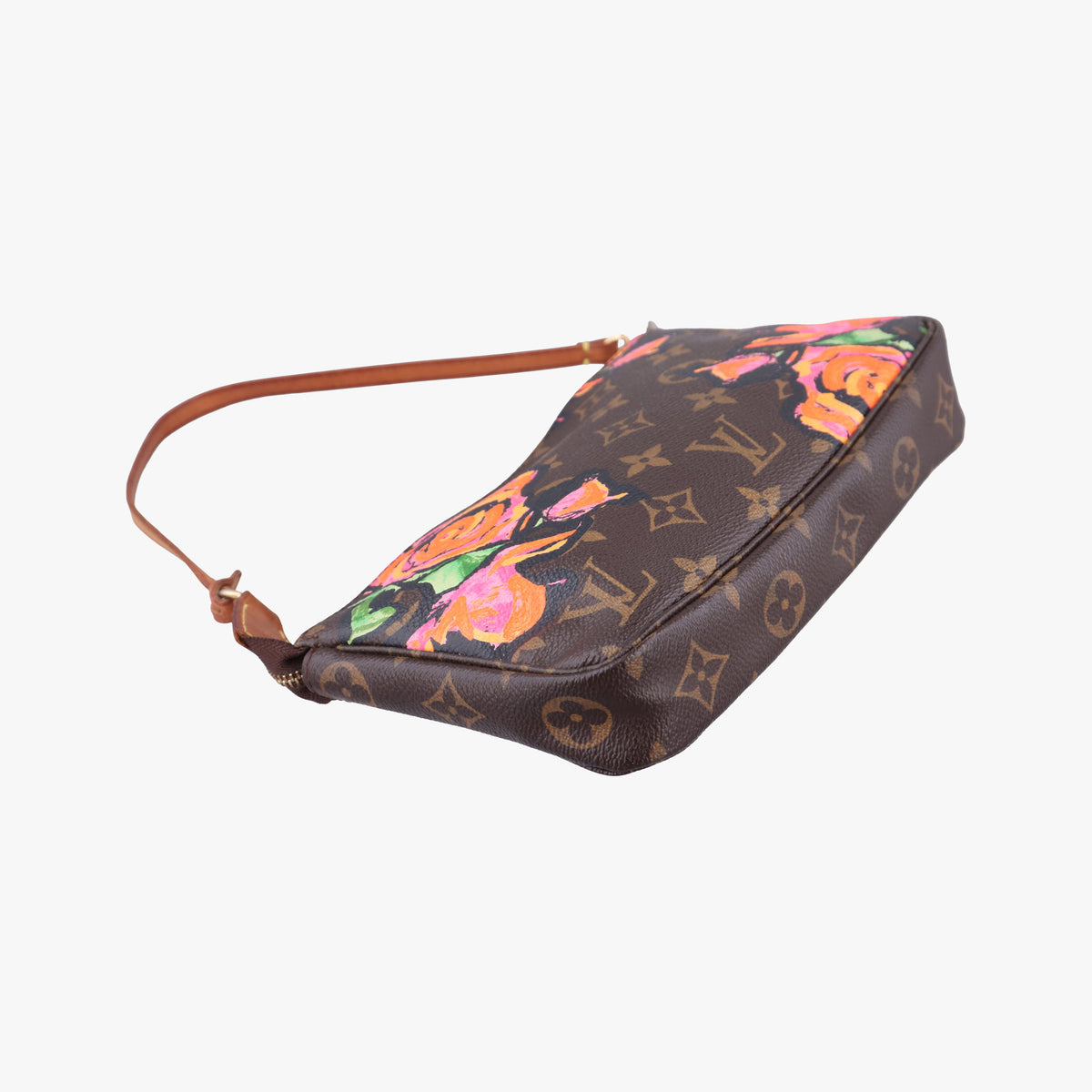 Pre-owned Louis Vuitton Pochette Accessoires brown×multi Monogram Canvas M48615 handbag | stylenewstar