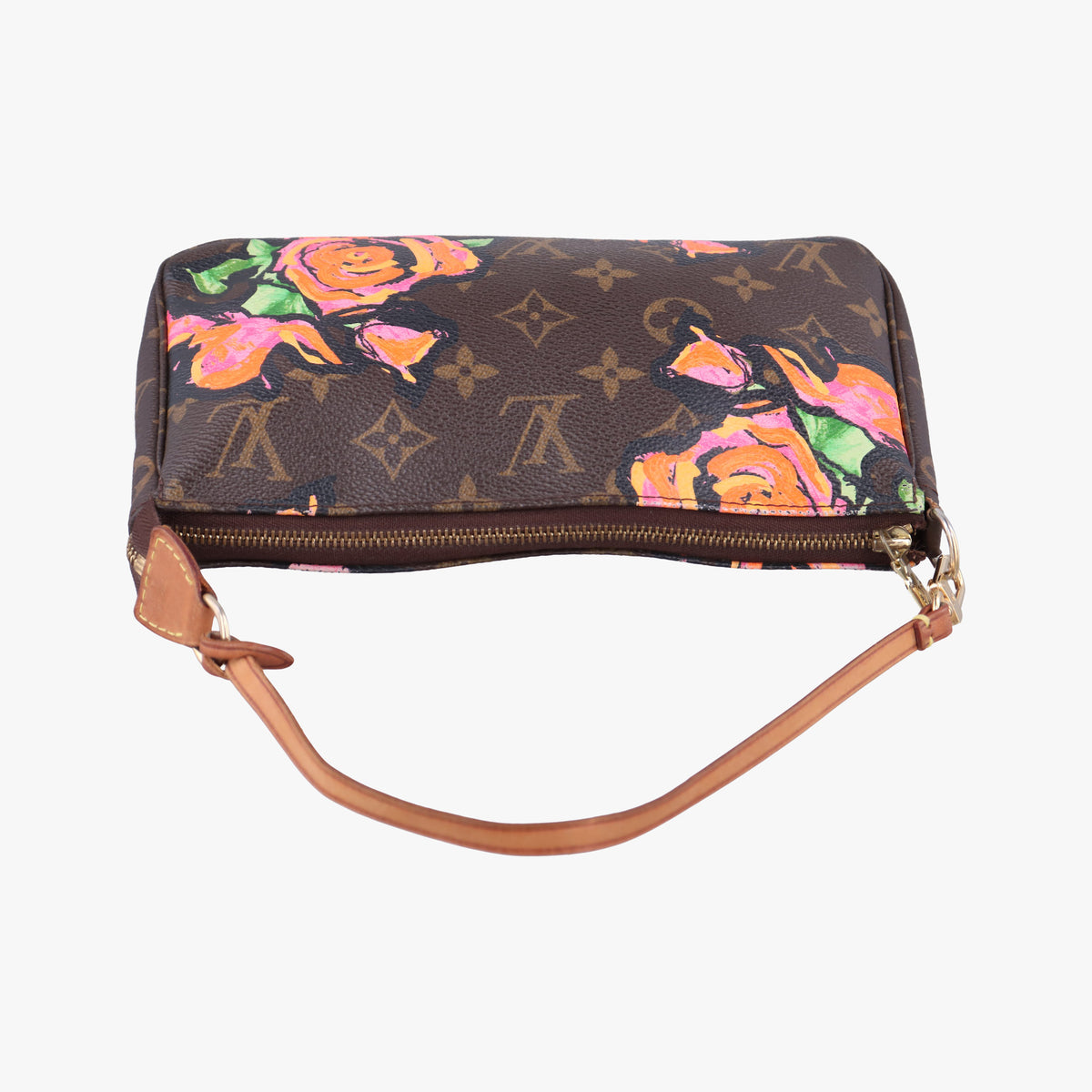 Pre-owned Louis Vuitton Pochette Accessoires brown×multi Monogram Canvas M48615 handbag | stylenewstar
