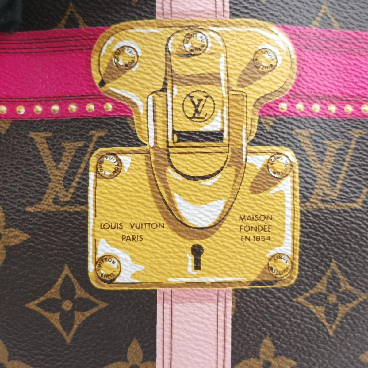 Vintage Louis Vuitton Neverfull MM Summer Trunk brown×Multicolor Monogram Canvas M41390 handbag | stylenewstar