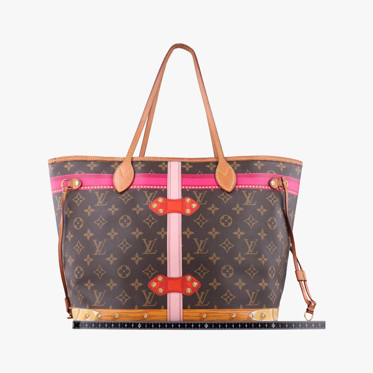 Vintage Louis Vuitton Neverfull MM Summer Trunk brown×Multicolor Monogram Canvas M41390 handbag | stylenewstar