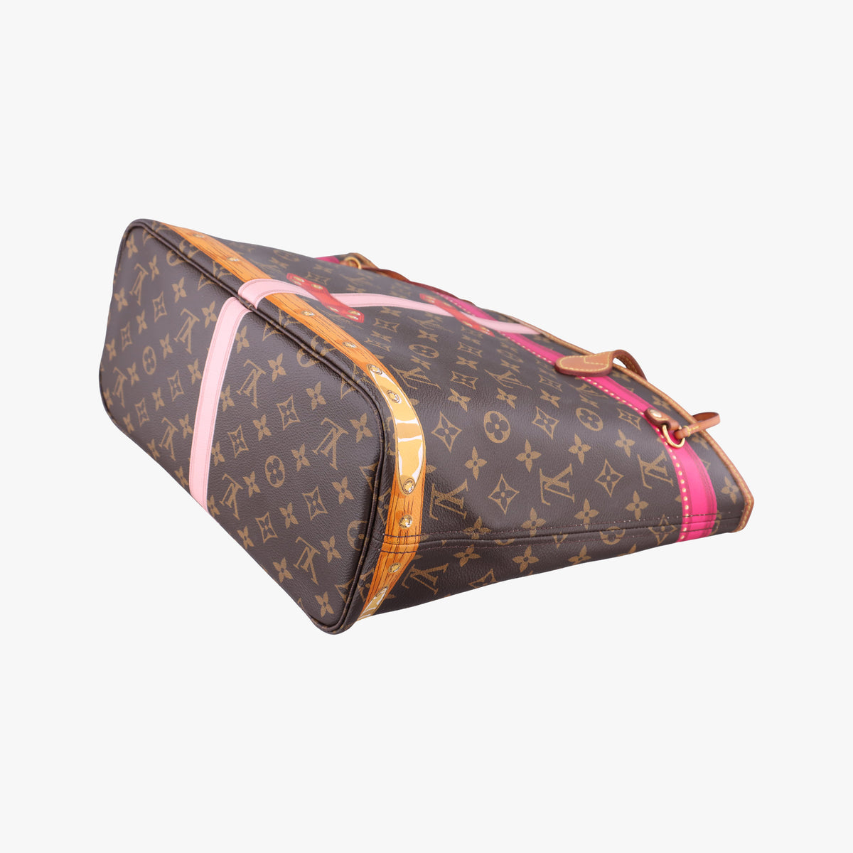Vintage Louis Vuitton Neverfull MM Summer Trunk brown×Multicolor Monogram Canvas M41390 handbag | stylenewstar