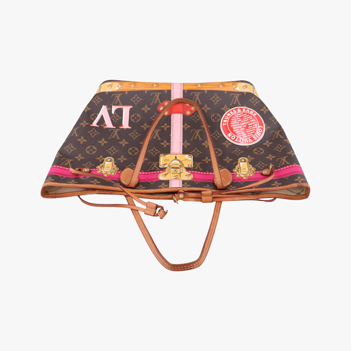Vintage Louis Vuitton Neverfull MM Summer Trunk brown×Multicolor Monogram Canvas M41390 handbag | stylenewstar