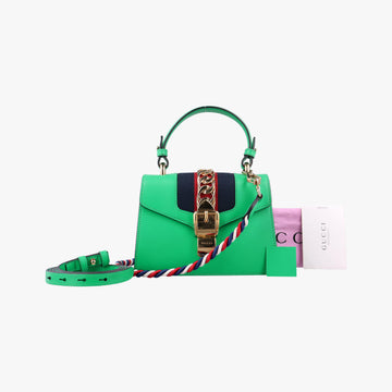Sylvie Green Leather 470270 I021312197シルヴィ グリーン レザー 470270 I021312197
