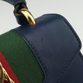 Pre-owned Gucci Sylvie Blue Leather 470270 shoulderbag | stylenewstar