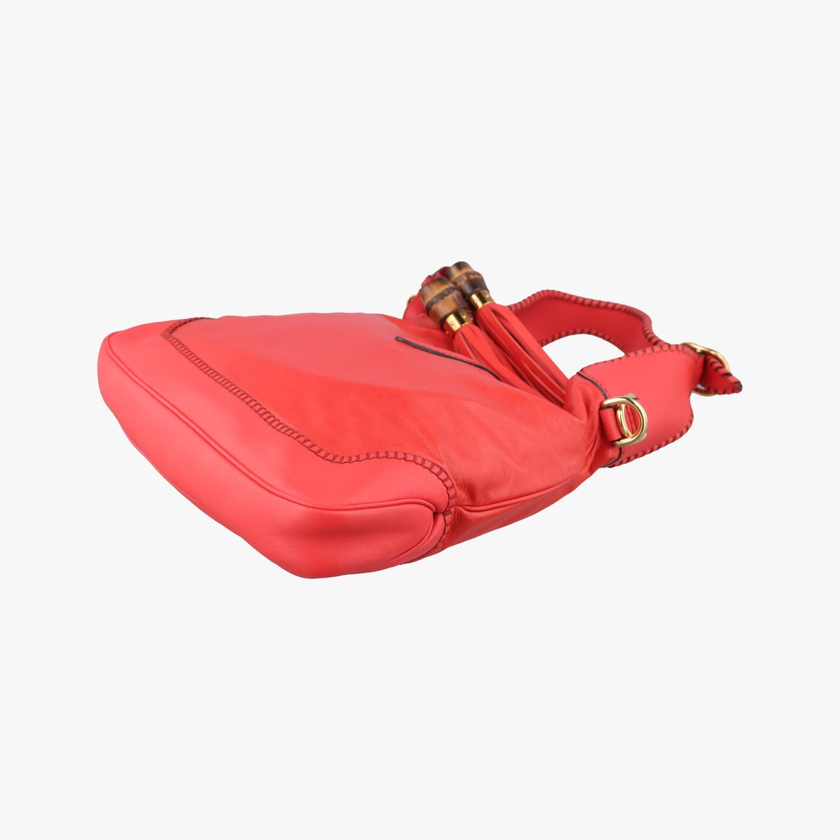 Pre-owned Gucci New Jackie Orange Leather 219725 shoulderbag | stylenewstar